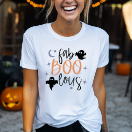 fab Boo lous Funny Ghost Womens Halloween T-Shirt