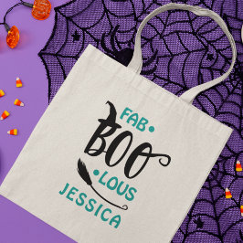 Fab-Boo-Lous Halloween Personalisierter Name Tragetasche