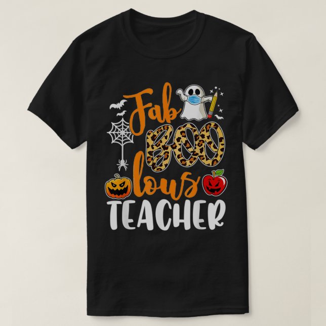Fab Boo Lous Lehrer Funny Boo Ghost Halloween Hor T-Shirt (Design vorne)