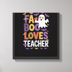 Fab Boo Lous Retro Halloween Leinwanddruck