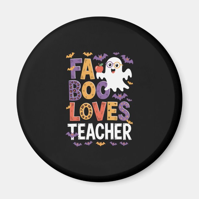 Fab Boo Lous Retro Halloween Magnet (Vorne)