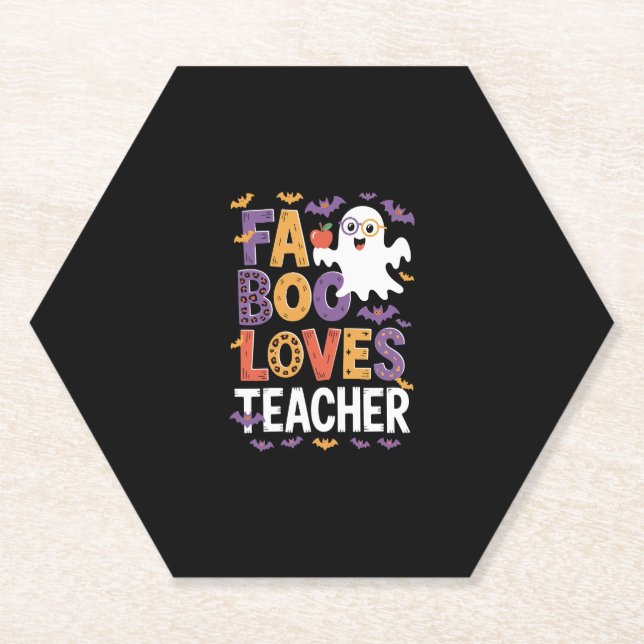 Fab Boo Lous Retro Halloween Untersetzer (Vorderseite)