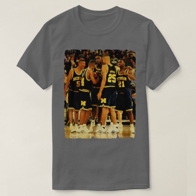 Fab fünf Vintage Bauweise Basketball T-Shirt (Design vorne)