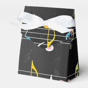 Fab Musiknoten auf Schwarzem Geschenkschachtel