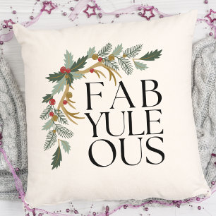 Fab-Weihnachten-Ous Moderne Weihnachtsgrün, Rot un Kissen