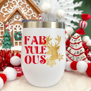 Fab-Yule-Ous Weihnachtsrentier Rot & Gold