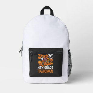 Fabel-hafte 4. Klasse Lehrer Halloween Bedruckter Rucksack