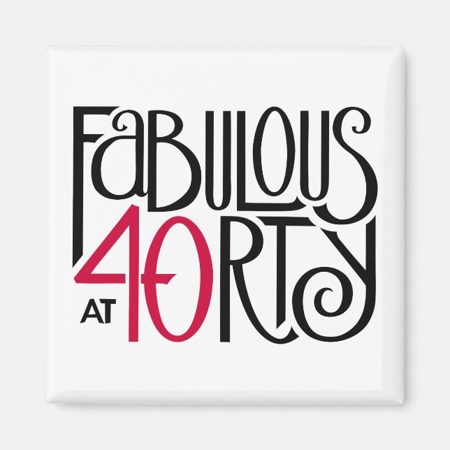 Fabelhaft bei 40 rot magnet (Vorne)