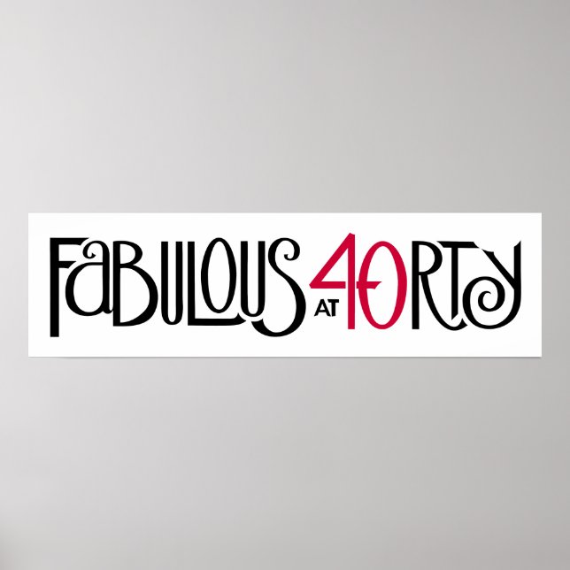 Fabelhaft bei 40 rot poster (Vorne)