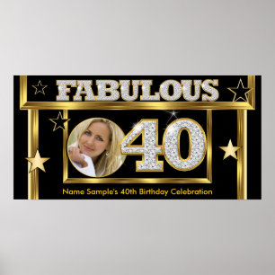 Fabelhafte 40 Retro-Glamour Hollywood-Gold-Foto Poster