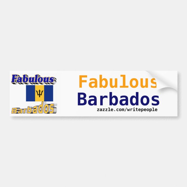 fabelhafte Barbados Autoaufkleber (Vorne)