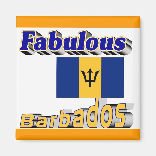 fabelhafte Barbados Magnet (Vorne)