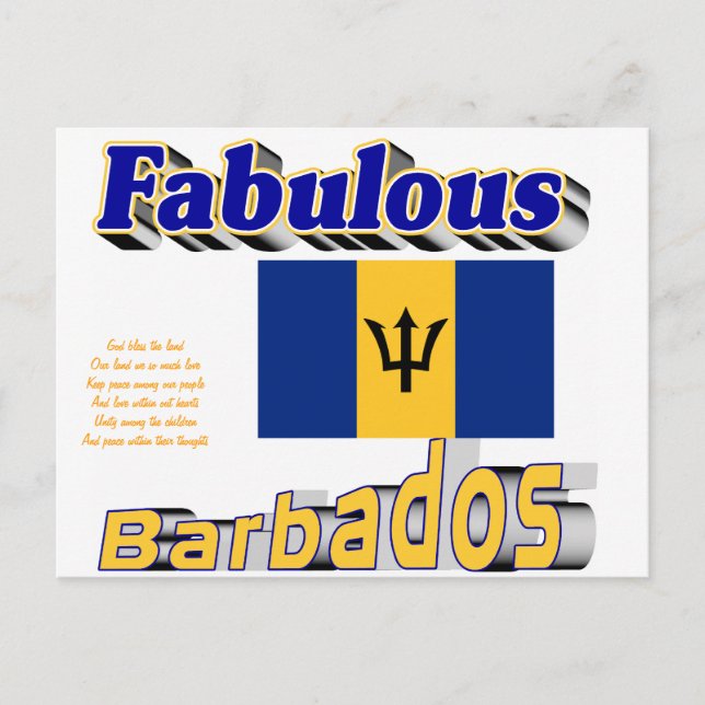 fabelhafte Barbados Postkarte (Vorderseite)