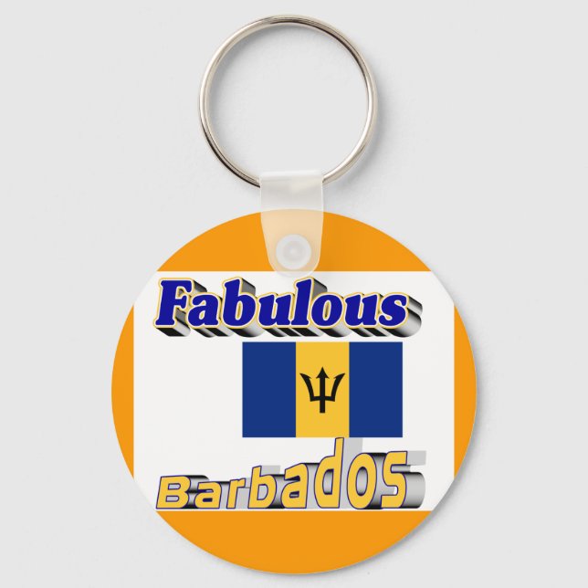 fabelhafte Barbados Schlüsselanhänger (Vorderseite)