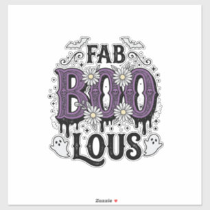 Fabelhafte Boo Halloween Vintage Geist Shirt Desig Aufkleber