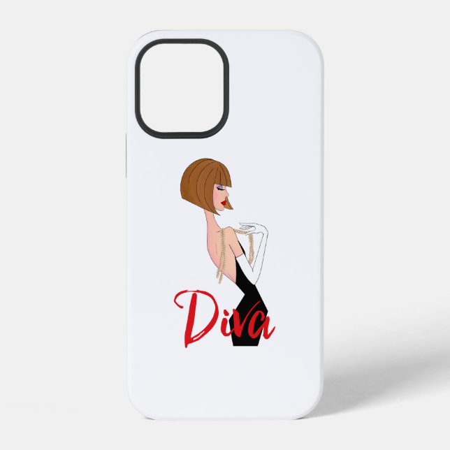 „Fabelhafte Diva“ iPhone 12 Hülle (Rückseite)