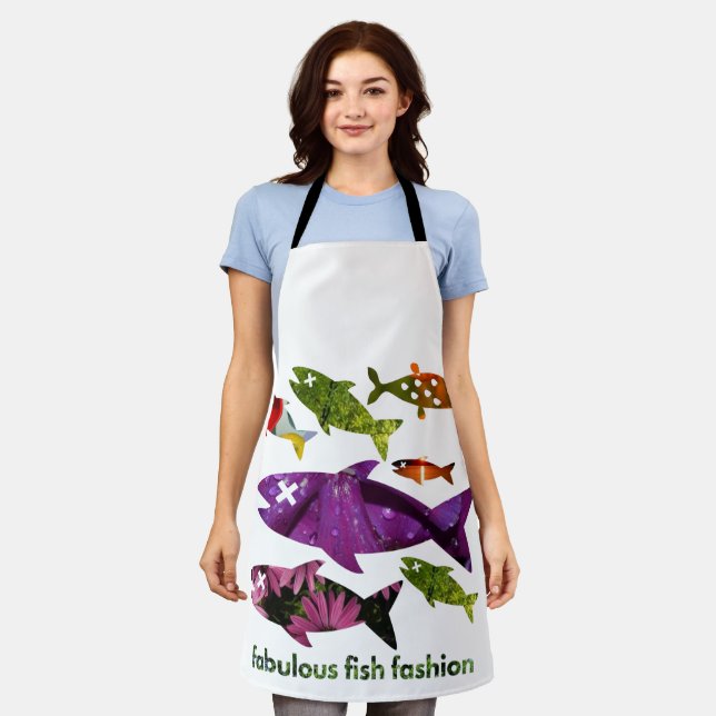 fabelhafte Fischmode Schürze (Getragen)