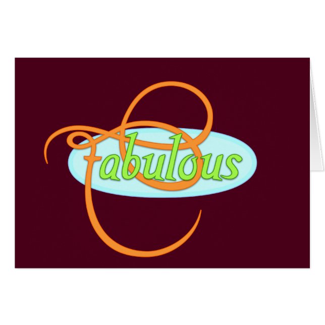 Fabelhafte Karte (Vorderseite (Horizontal))