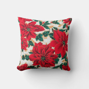 Fabelhafte rote Poinsettien-Wurfkissen Kissen