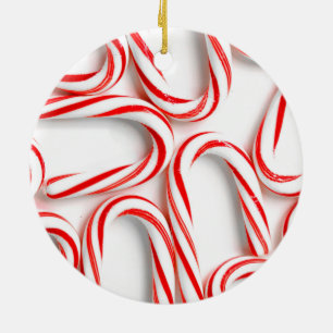 Fabelhafte Weihnachtszuckerstangen Keramikornament