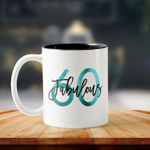 Fabelhafter 60.   moderner eleganter aquamariner zweifarbige tasse