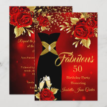 Fabelhafter Geburtstag Champagner Rot Rosen Gold