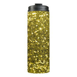 Fabelhafter GoldGlitzer-Imitat-Glitzer-Schein Thermosbecher