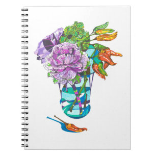 Fabelhafter Herbst-Blumenstrauß Notizblock
