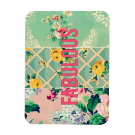 Fabelhafter Vintager Wallpaper-Collagen-Magnet Magnet