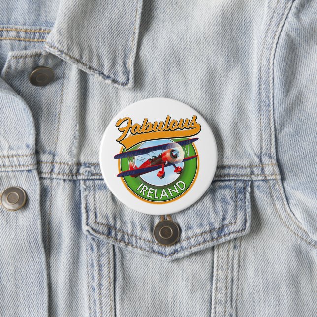 fabelhaftes Irland Reise-Patch. Button (Beispiel)