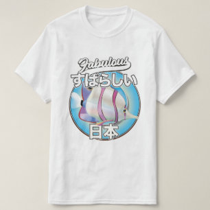 Fabelhaftes Japan Engelfisch-Logo T-Shirt