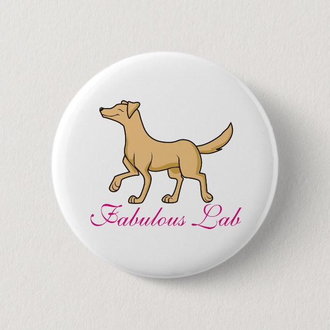 Fabelhaftes Labrador retriever Button (Vorderseite)