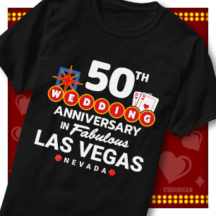 Fabelhaftes Las Vegas 50. Hochzeitspaar-Jubiläum T-Shirt