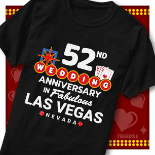 Fabelhaftes Las Vegas 52. Hochzeitspaar-Jubiläum T-Shirt