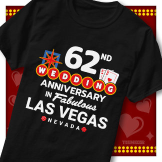Fabelhaftes Las Vegas 62. Hochzeitspaar-Jubiläum T-Shirt