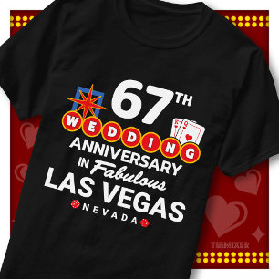 Fabelhaftes Las Vegas 67. Hochzeitspaar-Jubiläum T-Shirt