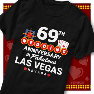 Fabelhaftes Las Vegas 69. Hochzeitspaar-Jubiläum T-Shirt