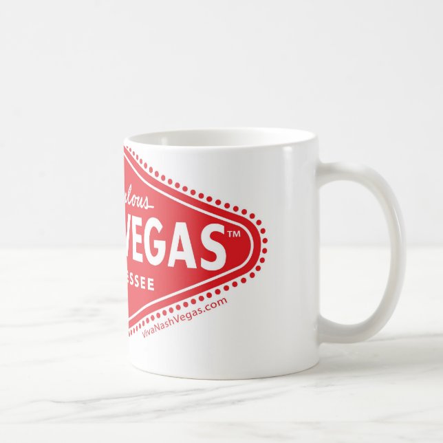 Fabelhaftes NASHVEGAS TM Diamant-Logo Kaffeetasse (Rechts)