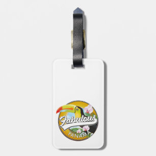 Fabelhaftes Panama Retro-Logo Gepäckanhänger
