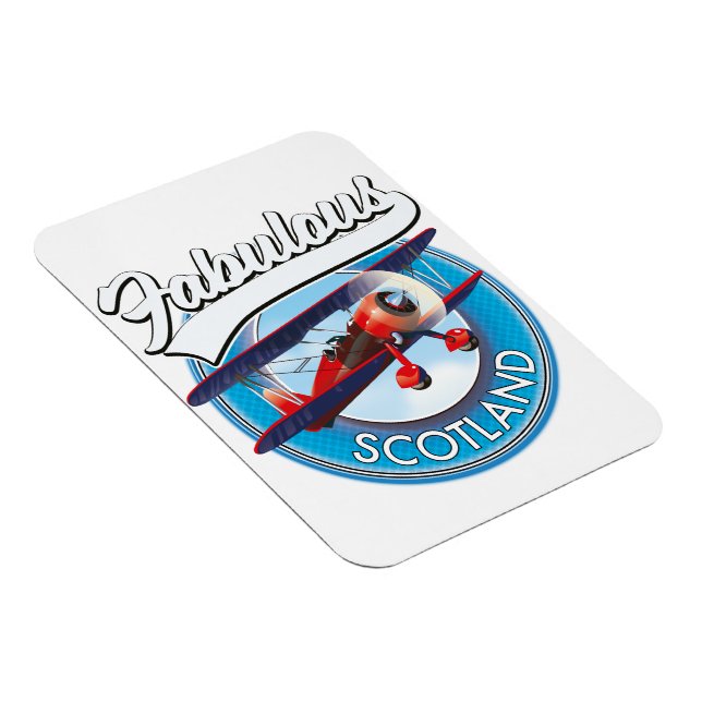Fabelhaftes Schottland Retro-Reise-Patch Magnet (Rechte Seite)