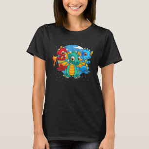 Fabelwesen Fantasy-Tier Süßer Drache T-Shirt