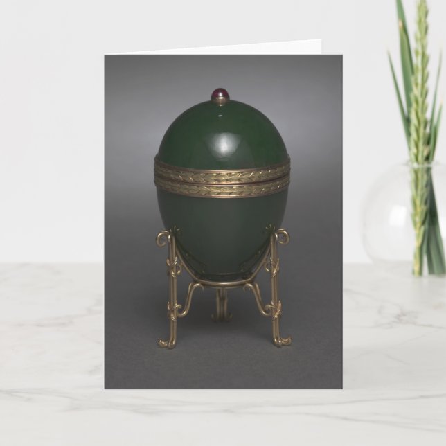 Fabergé Oaster Grußkarte Feiertagskarte (Vorderseite)