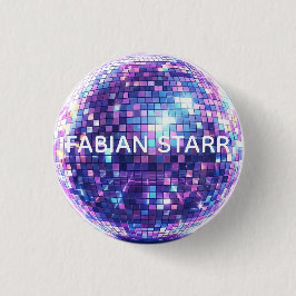 Fabian Starr DISCO BALL Knopf Button