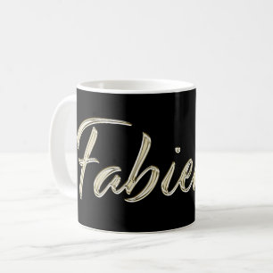 Fabienne white gold Handwriting Tasse Kaffeetasse