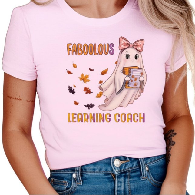 Faboolous Learning Coach Niedlich Ghost Halloween T-Shirt (Von Creator hochgeladen)
