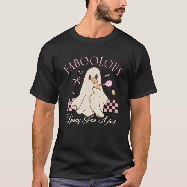 Faboolous Spray Tan Artist Ghost Halloween Coquett T-Shirt (Vorderseite)