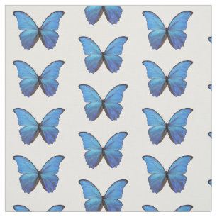 Fabric - Blaue Morpho-Schmetterlinge Stoff