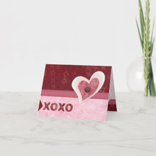 Fabric Hearts, Hugs 'n Kisses Karte
