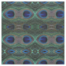 Fabric Peacock Feathers