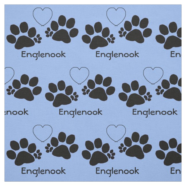 Fabric - Polydactyl Pet Paws Stoff (Muster)